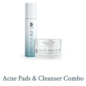 Acne pads and cleanser